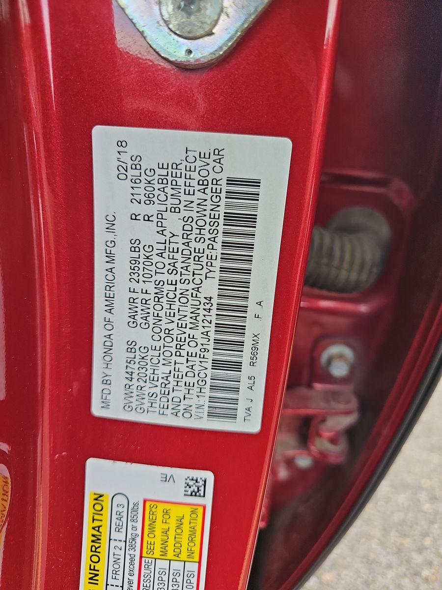 2018 Honda Accord Touring FWD
