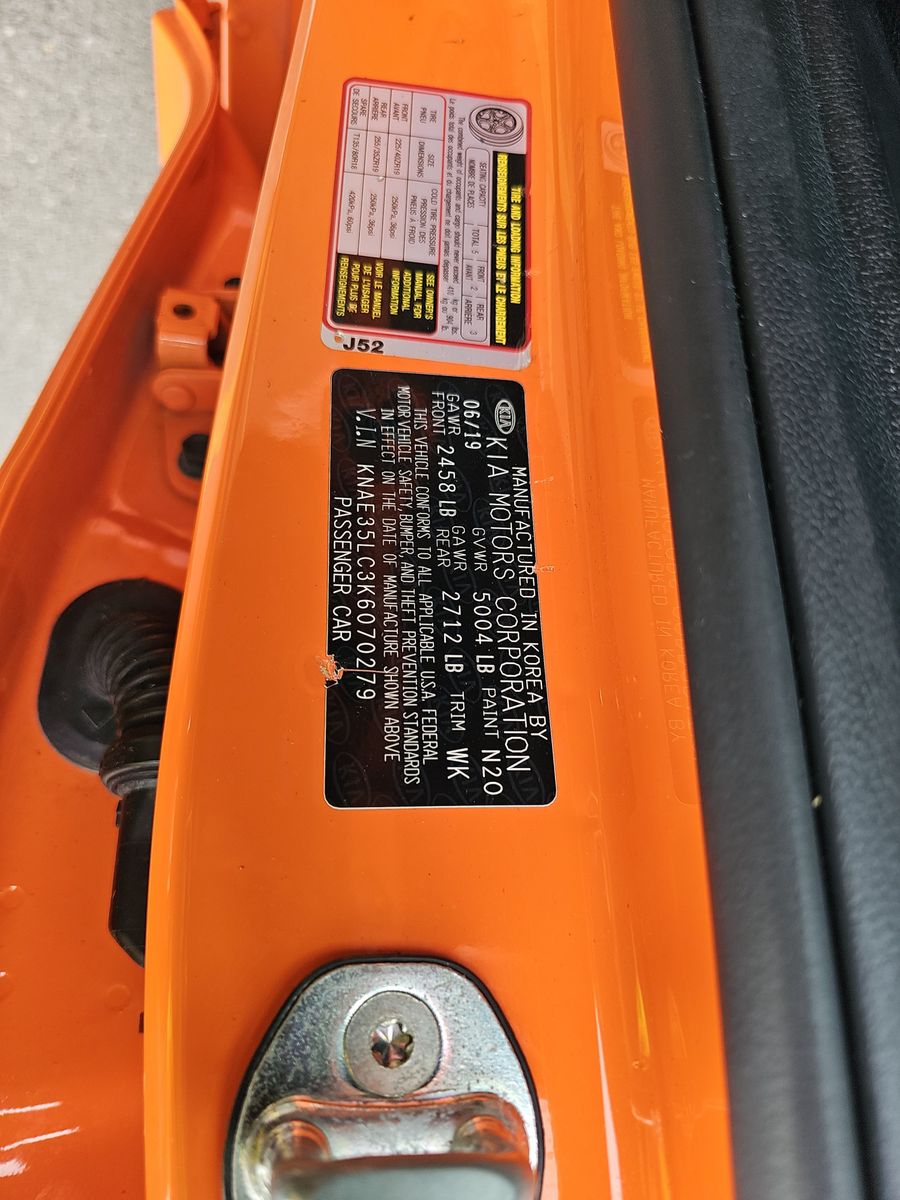 2019 Kia Stinger GTS RWD