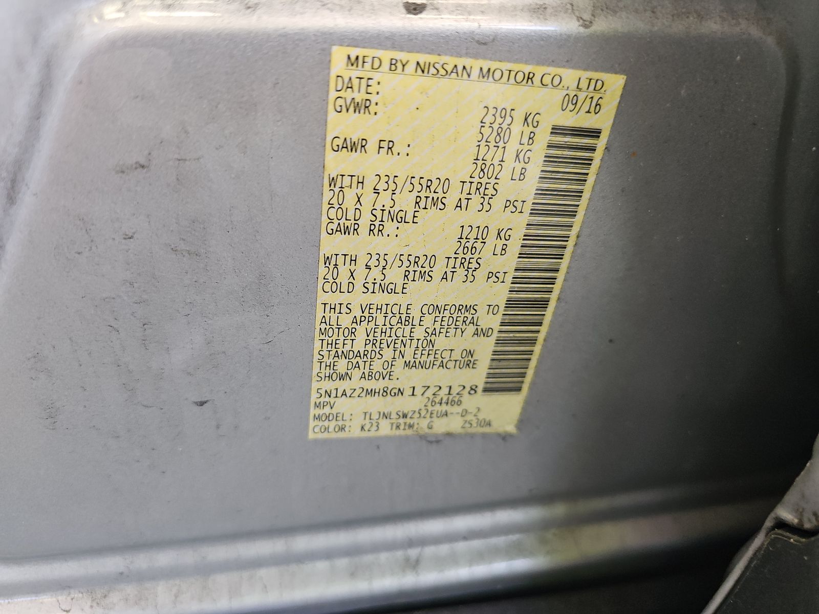 2016 Nissan Murano Platinum AWD