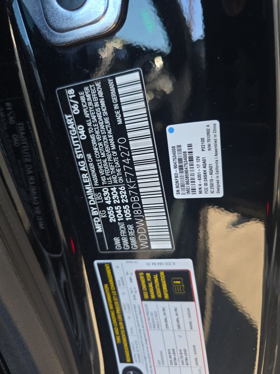 2019 Mercedes-Benz C-Class C 300 RWD