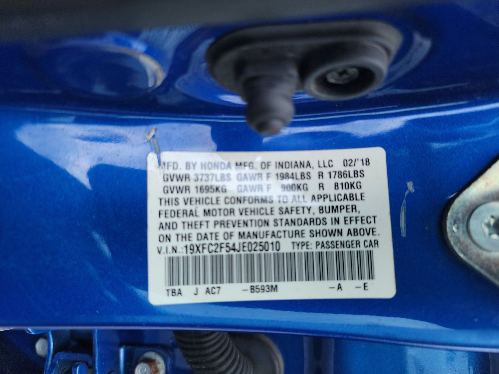 2018 Honda Civic LX FWD