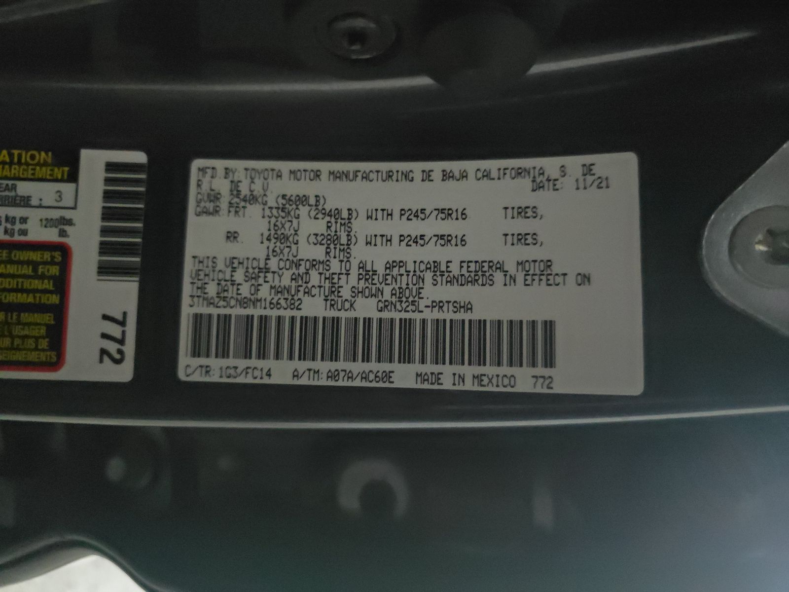 2022 Toyota Tacoma SR5 RWD