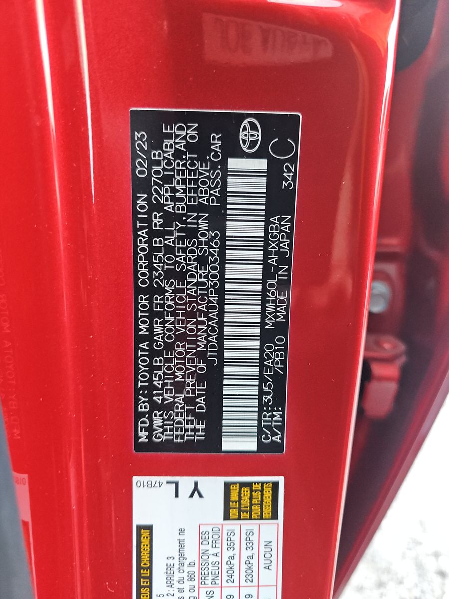 2023 Toyota Prius XLE FWD