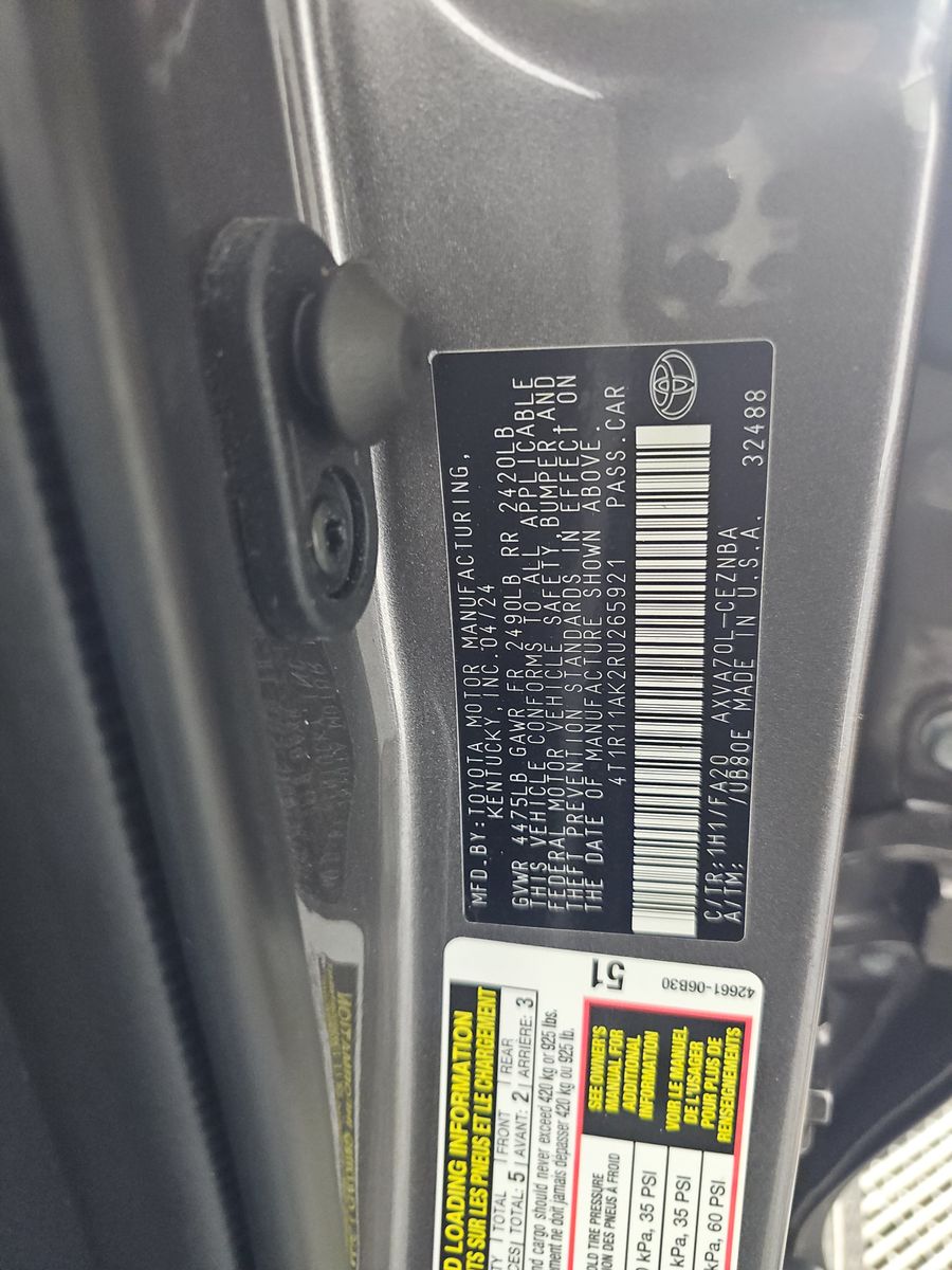 2024 Toyota Camry LE FWD