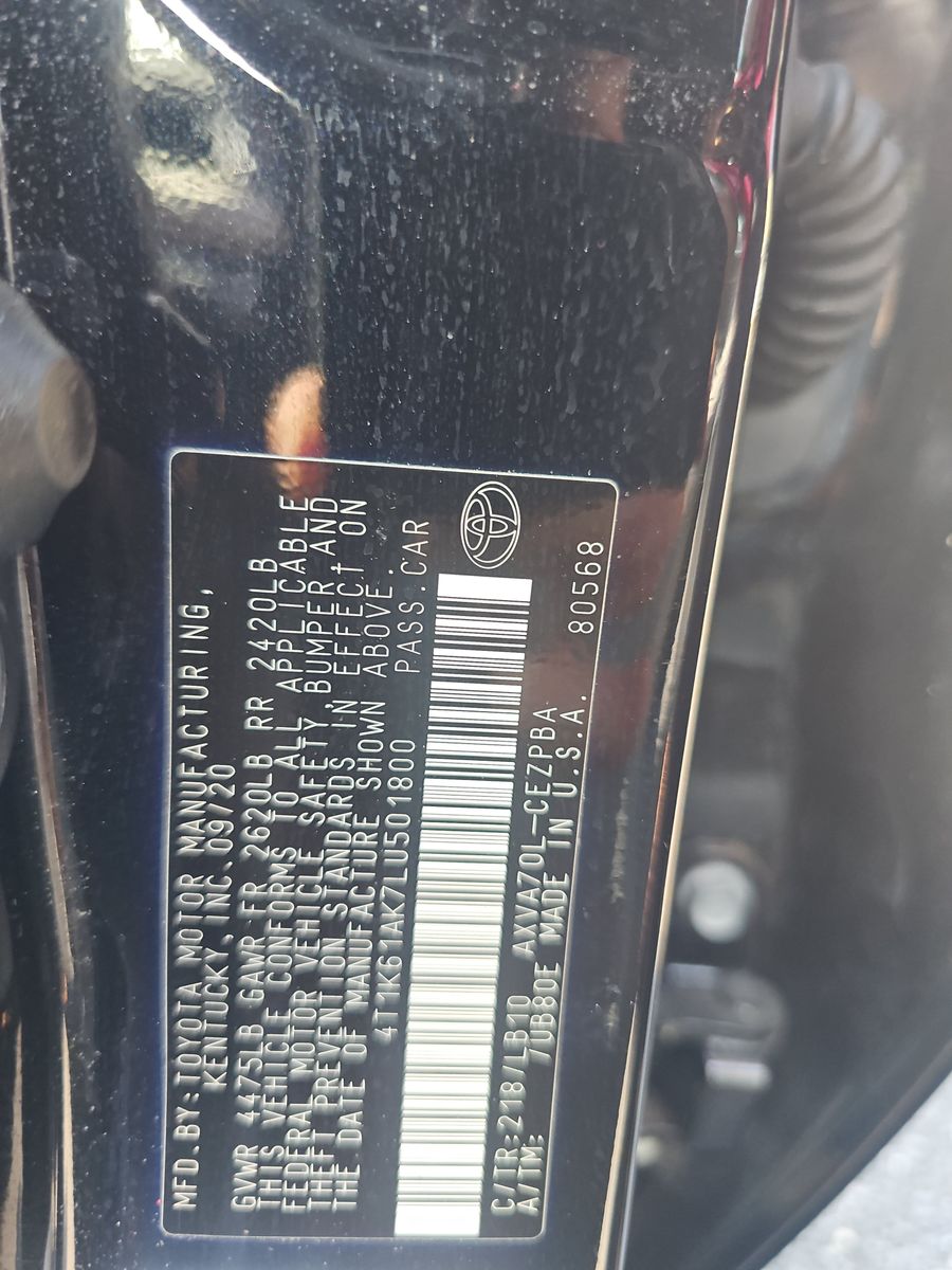 2020 Toyota Camry XSE FWD