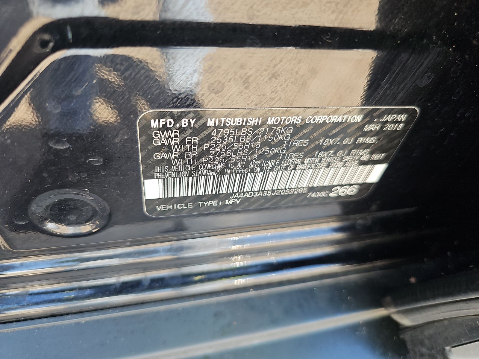 2018 Mitsubishi Outlander SE FWD