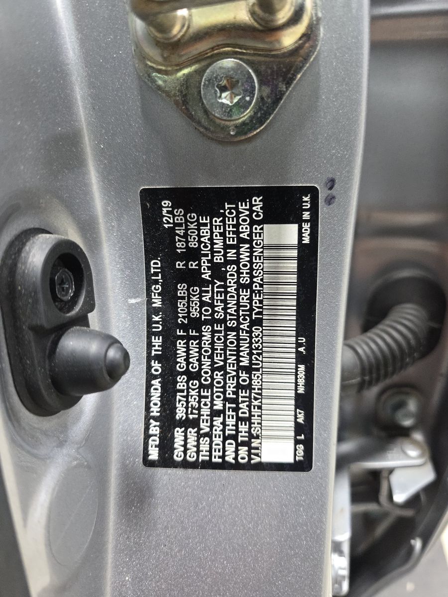 2020 Honda Civic EX-L FWD