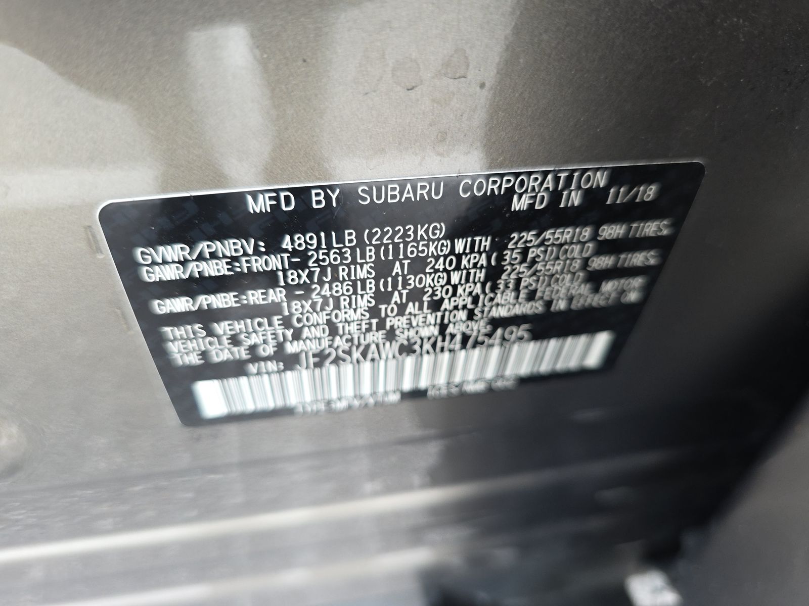 2019 Subaru Forester Touring AWD