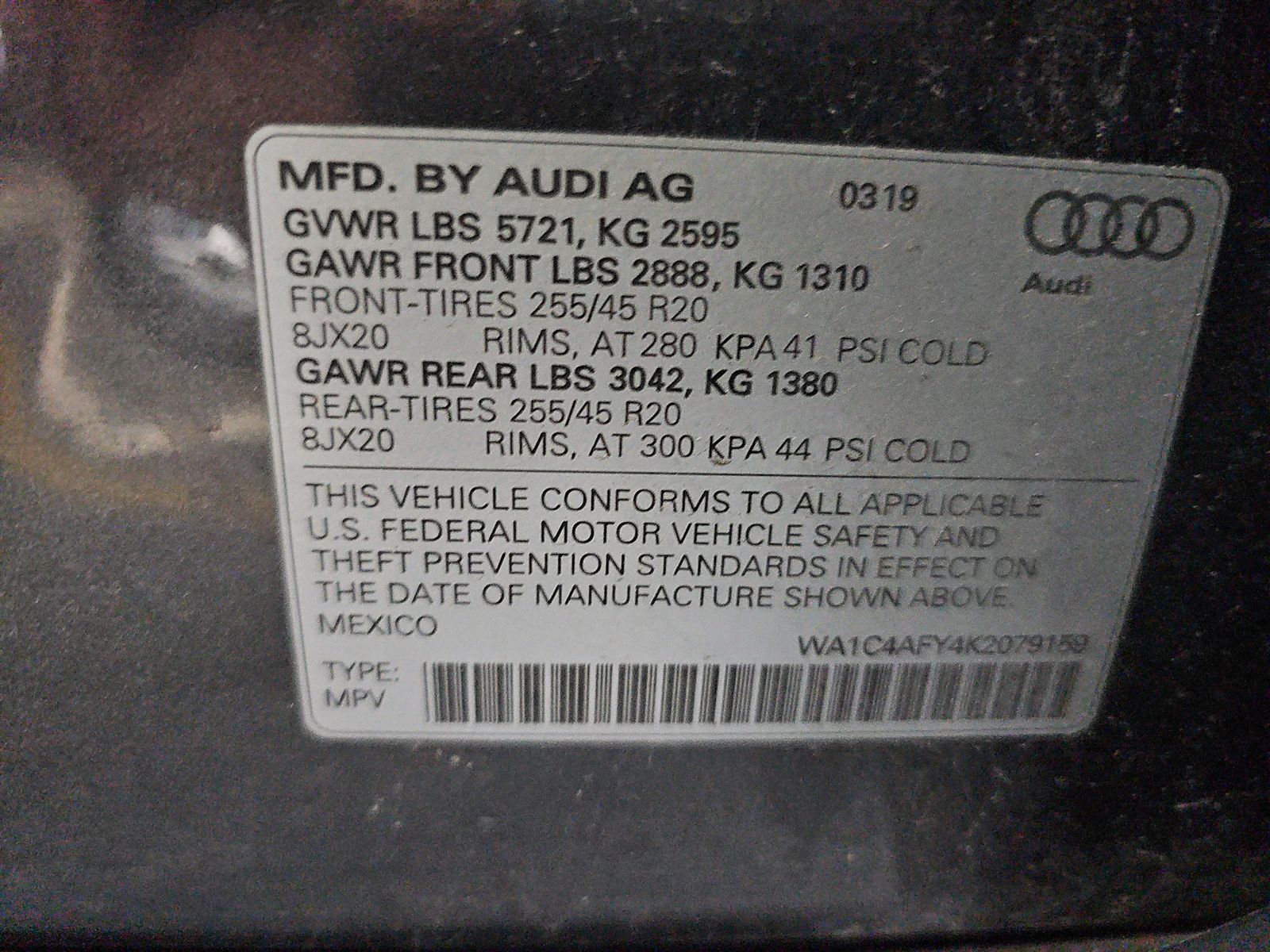 2019 Audi SQ5 Prestige AWD