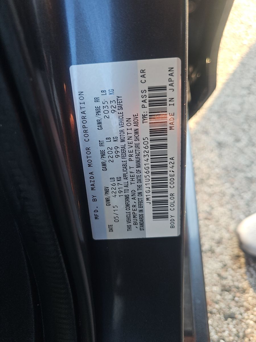 2016 MAZDA MAZDA6 Sport FWD