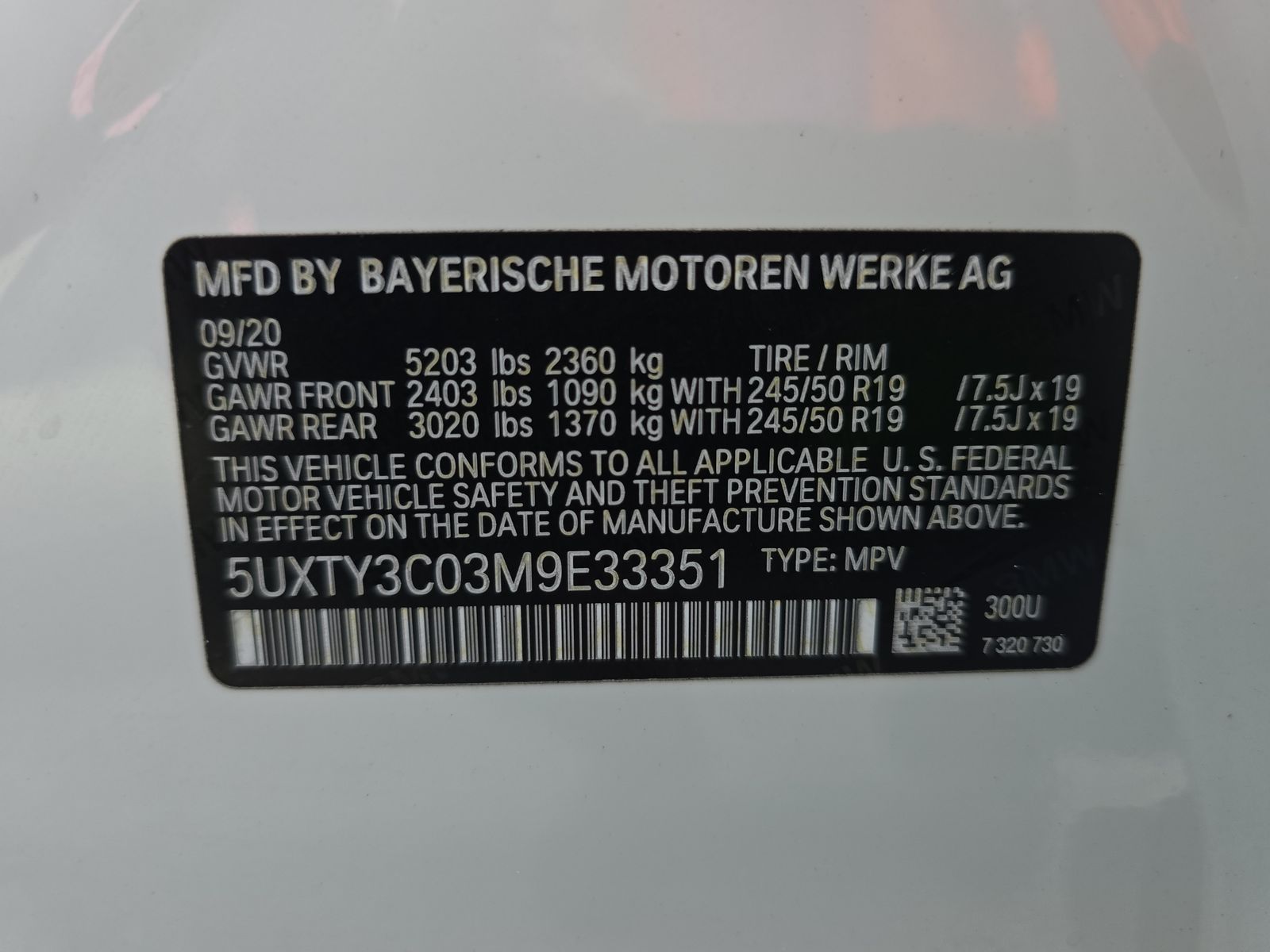 2021 BMW X3 sDrive30i RWD