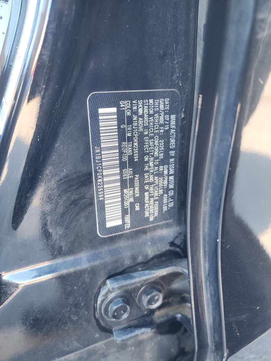 2019 Nissan Rogue Sport S FWD