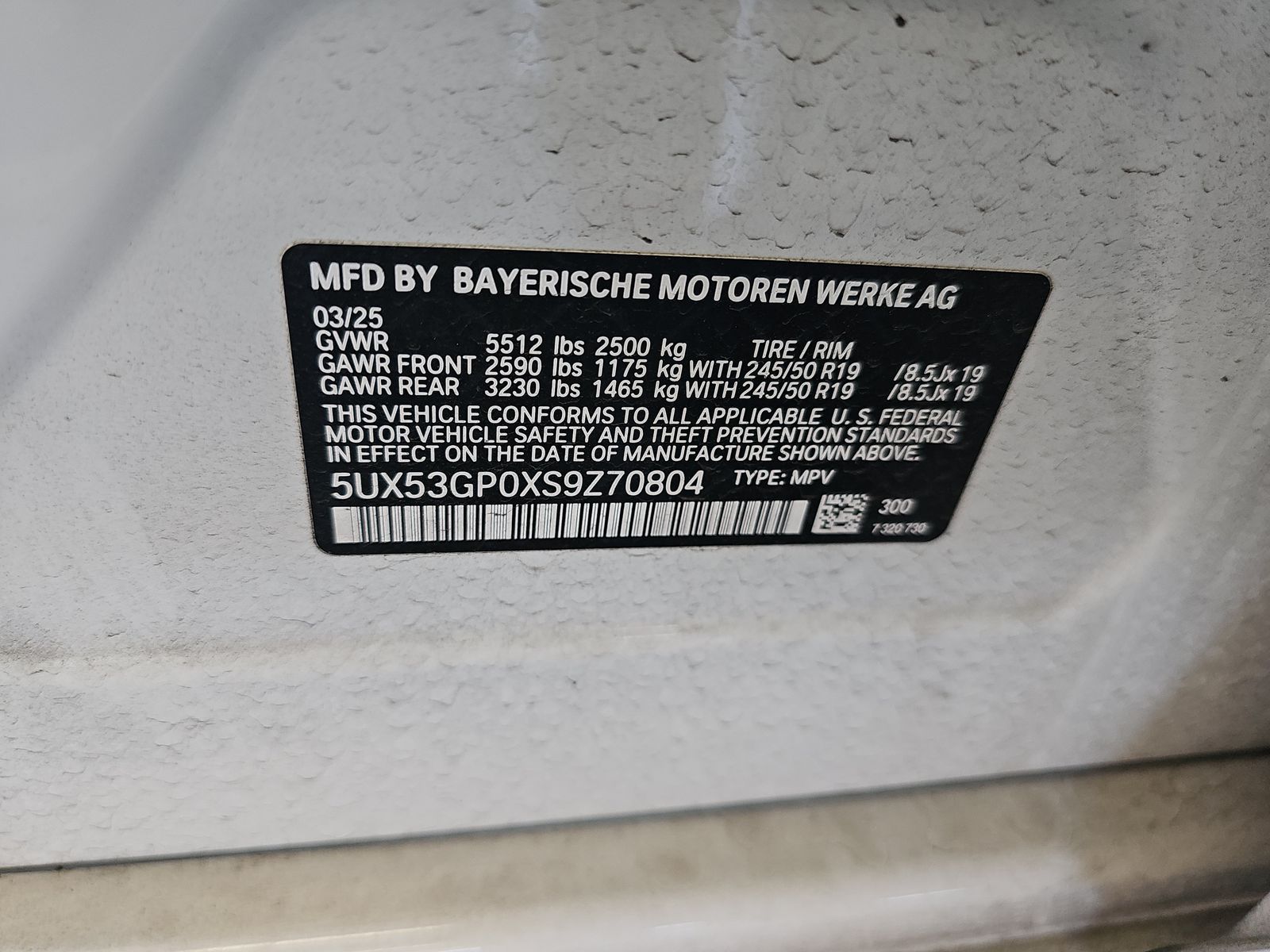 2025 BMW X3 xDrive30i AWD