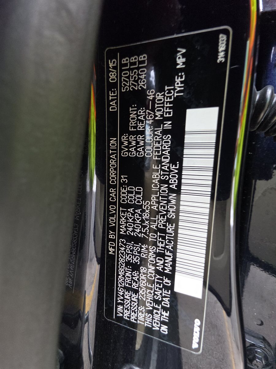 2016 Volvo XC60 T5 Platinum AWD