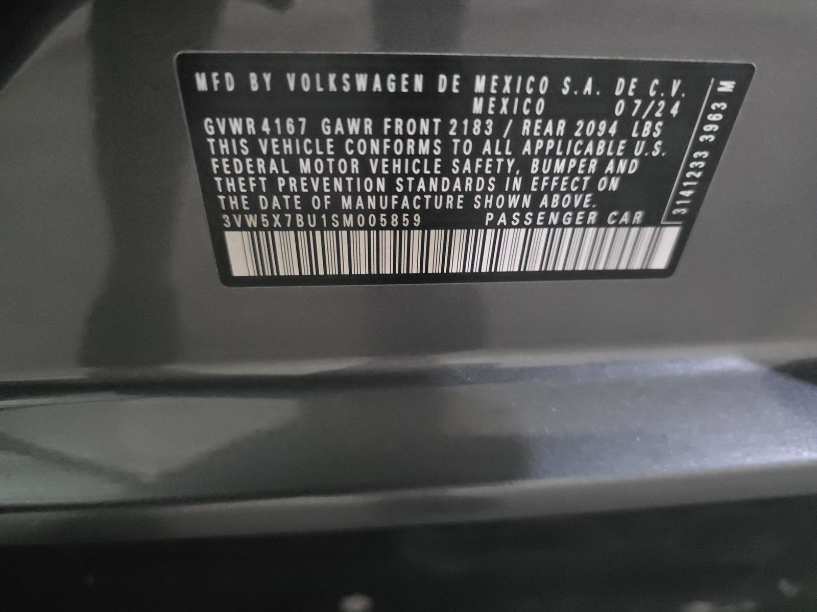 2025 Volkswagen Jetta 1.5T S FWD