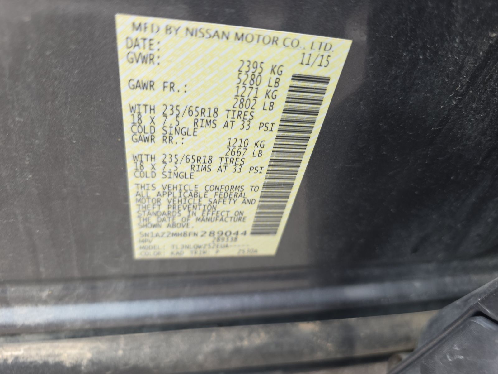 2015 Nissan Murano SV AWD