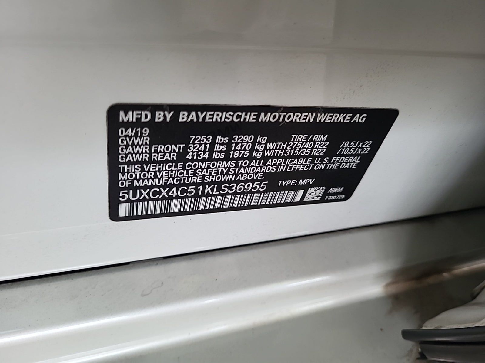 2019 BMW X7 xDrive50i AWD
