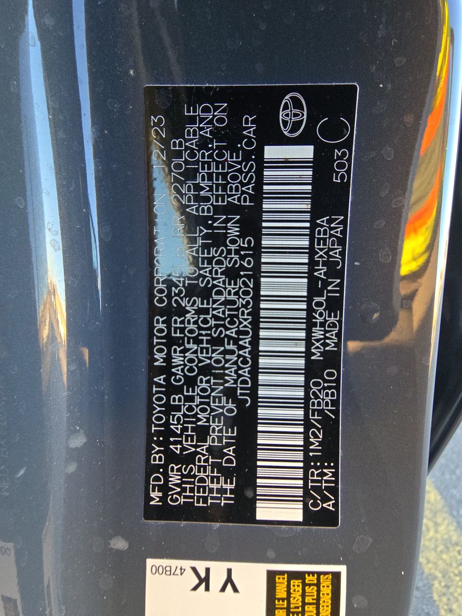 2024 Toyota Prius LE FWD