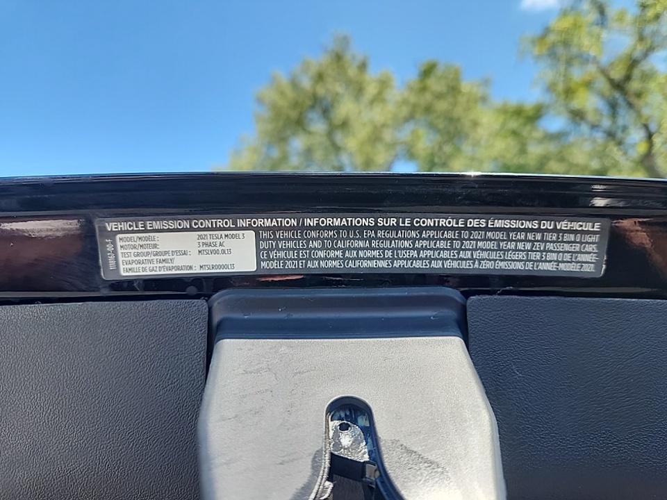 2021 Tesla Model 3 Standard Range Plus RWD