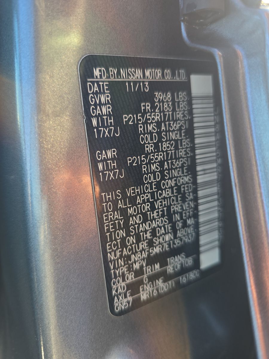 2014 Nissan JUKE SL FWD