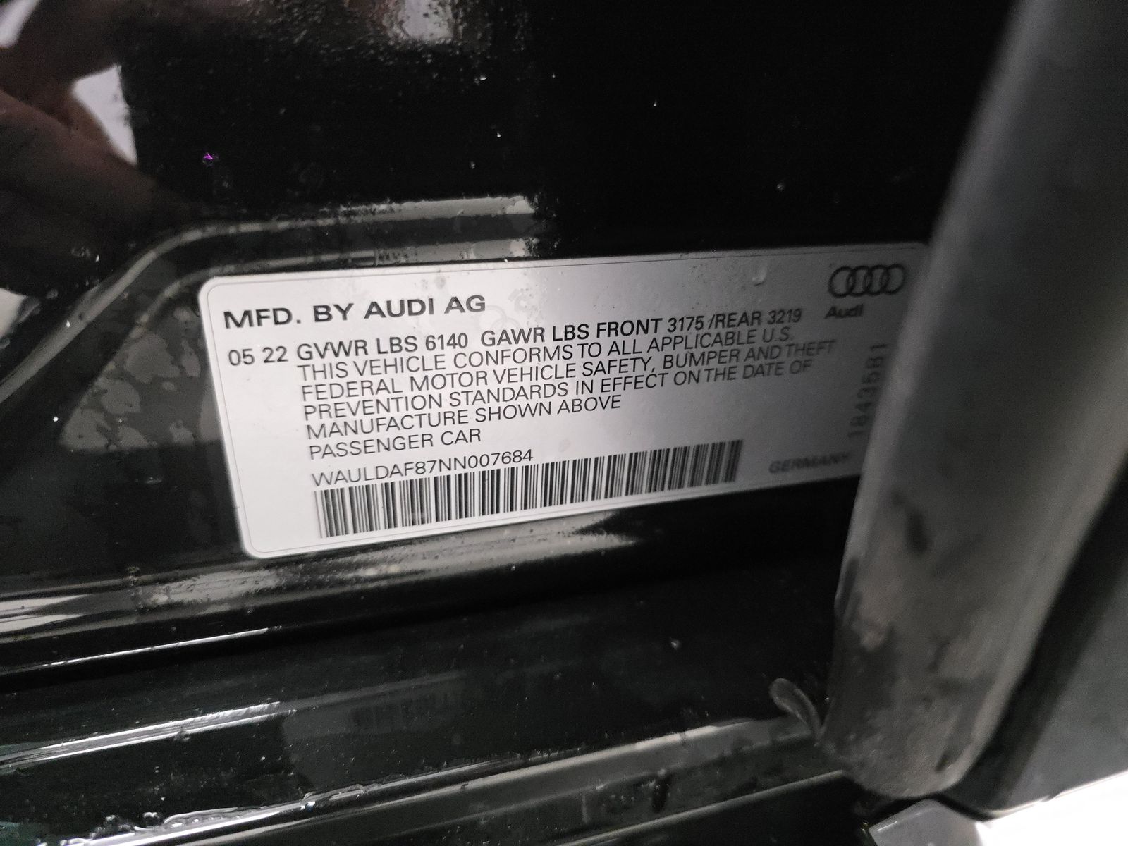2022 Audi A8 Base AWD