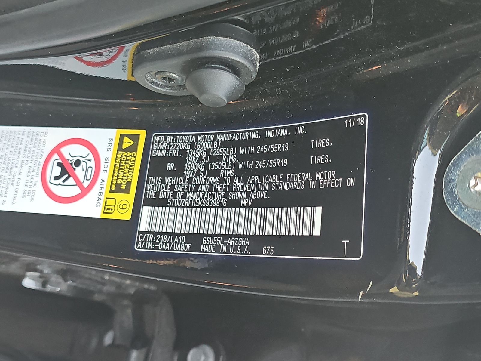 2019 Toyota Highlander Limited AWD