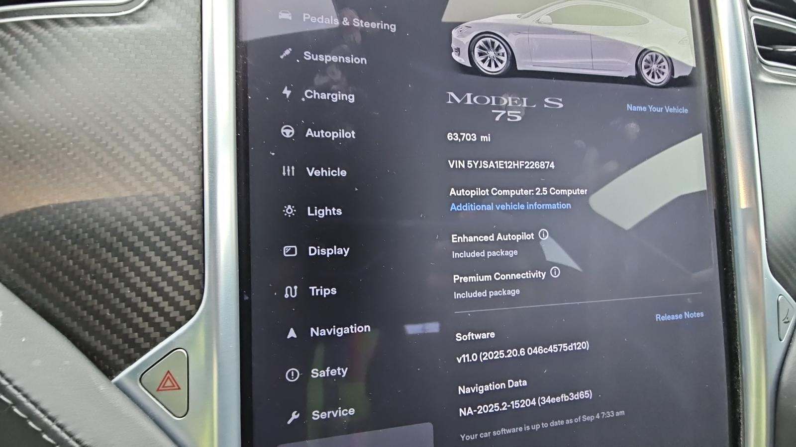2017 Tesla Model S 75 RWD