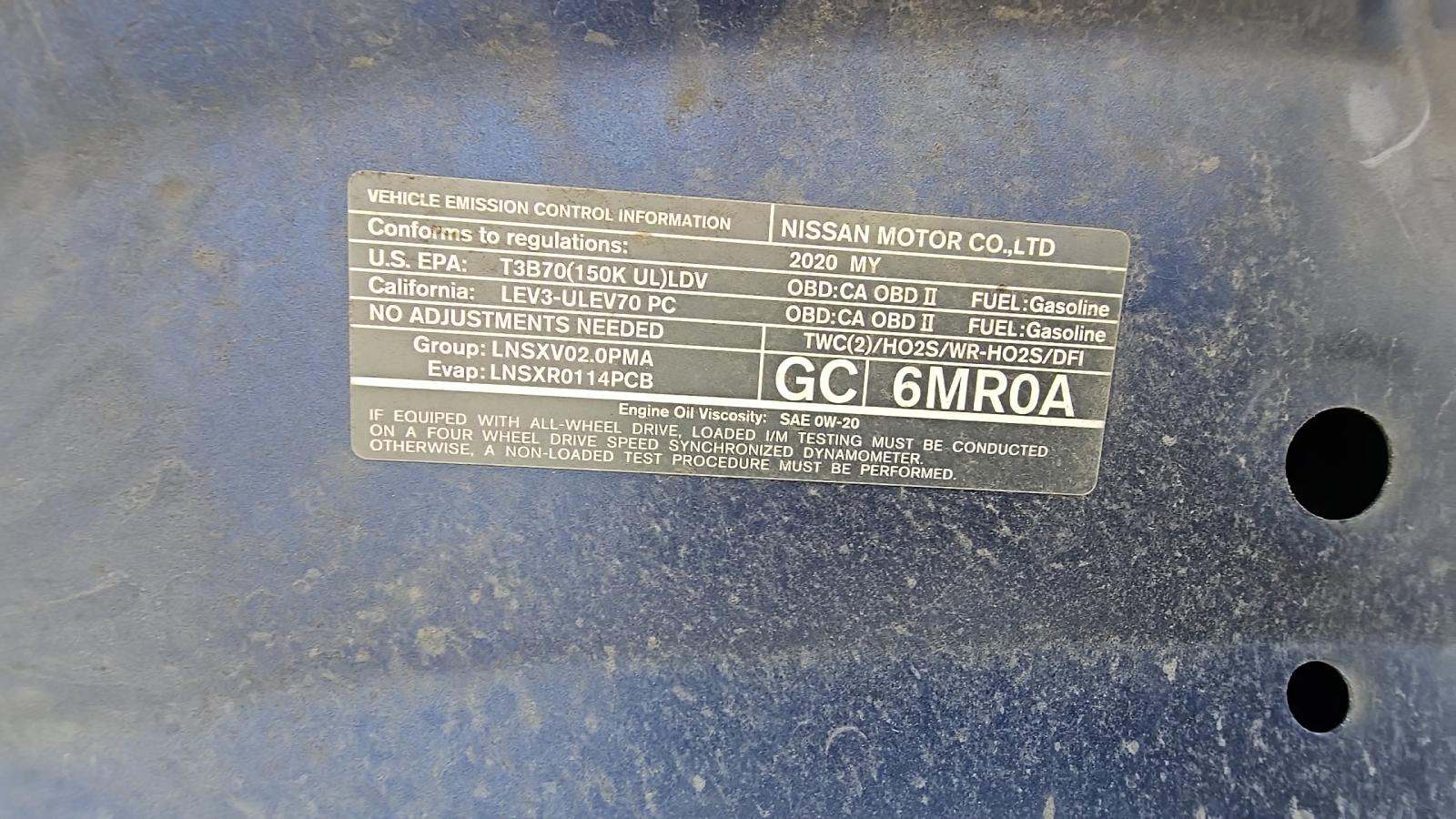 2020 Nissan Rogue Sport S FWD