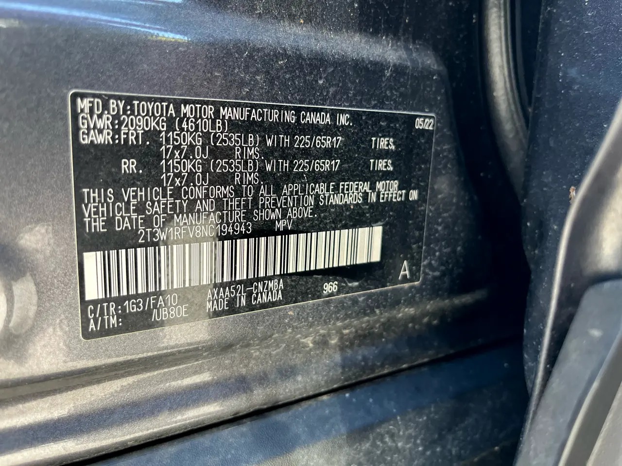 2022 Toyota RAV4 XLE FWD