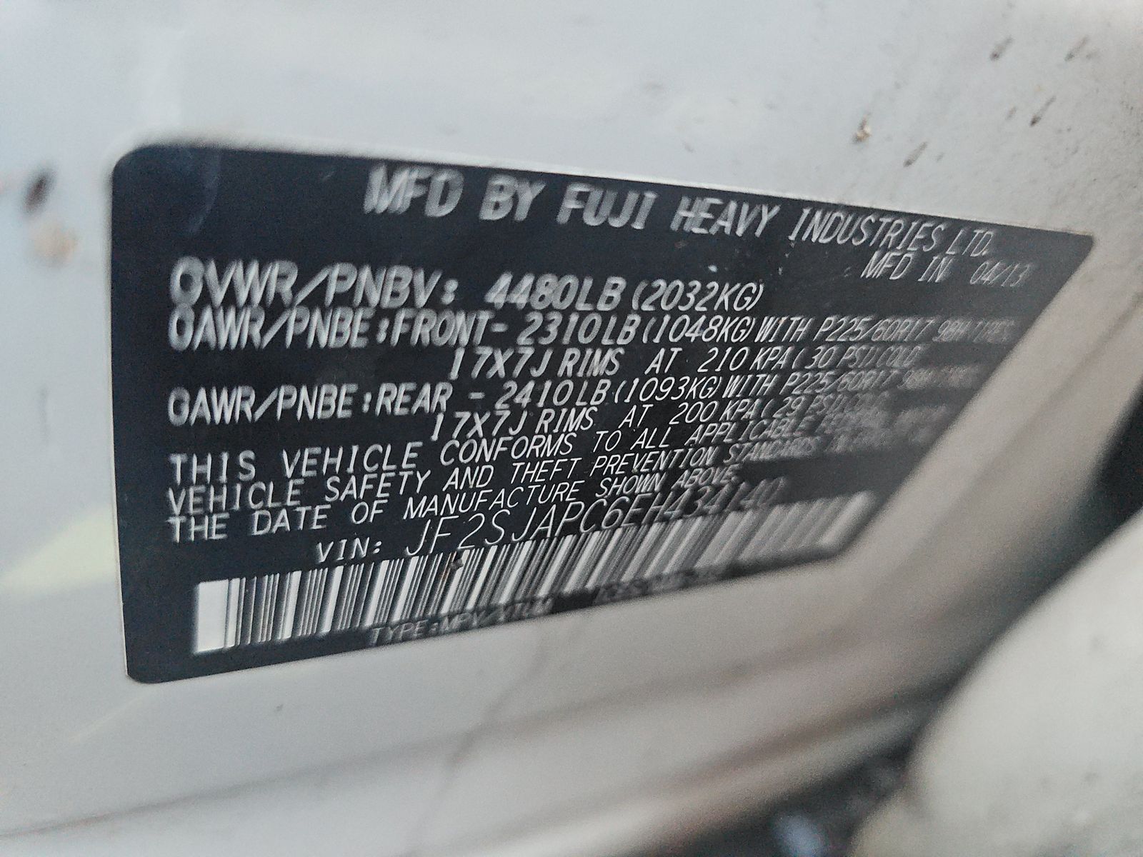 2014 Subaru Forester 2.5i Touring AWD