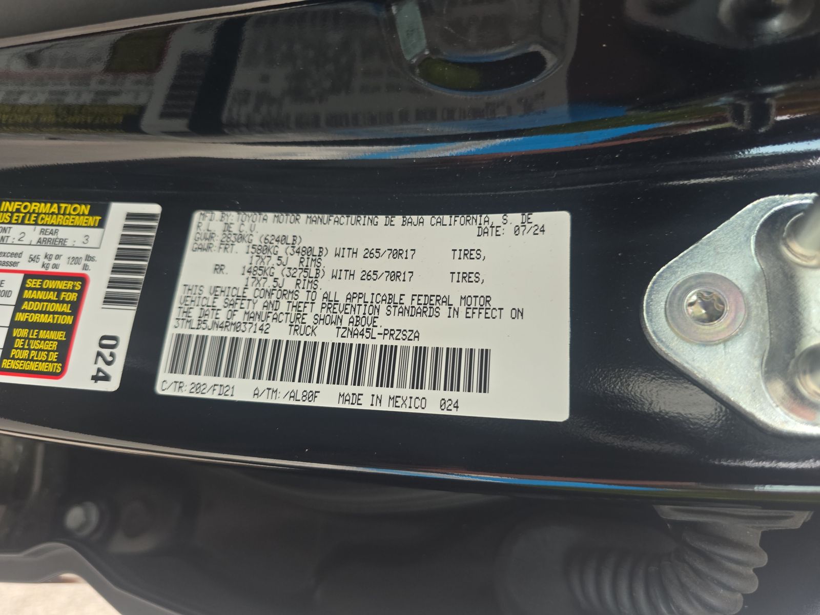 2024 Toyota Tacoma TRD Off-Road AWD