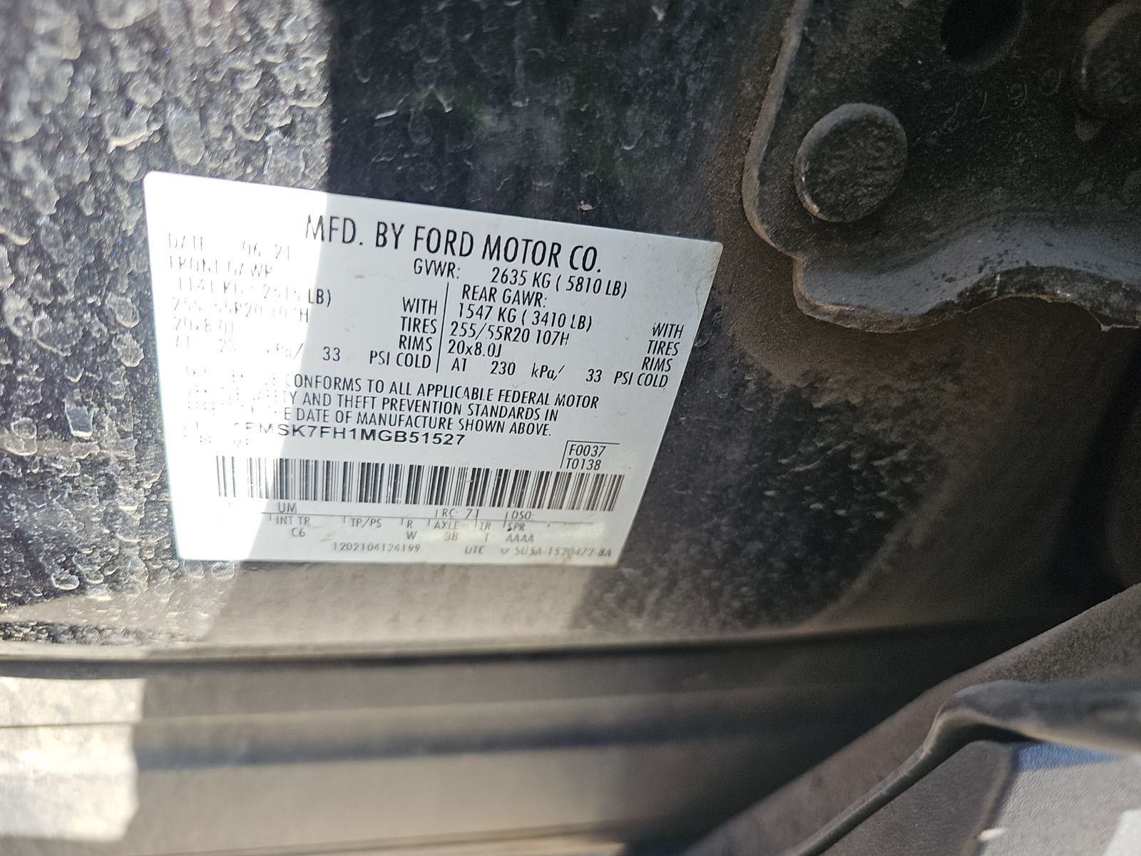 2021 Ford Explorer Limited RWD