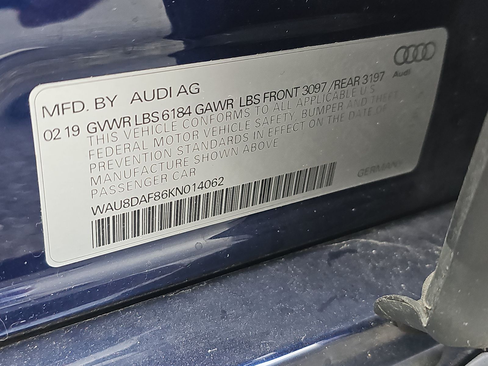 2019 Audi A8 L 3.0T AWD