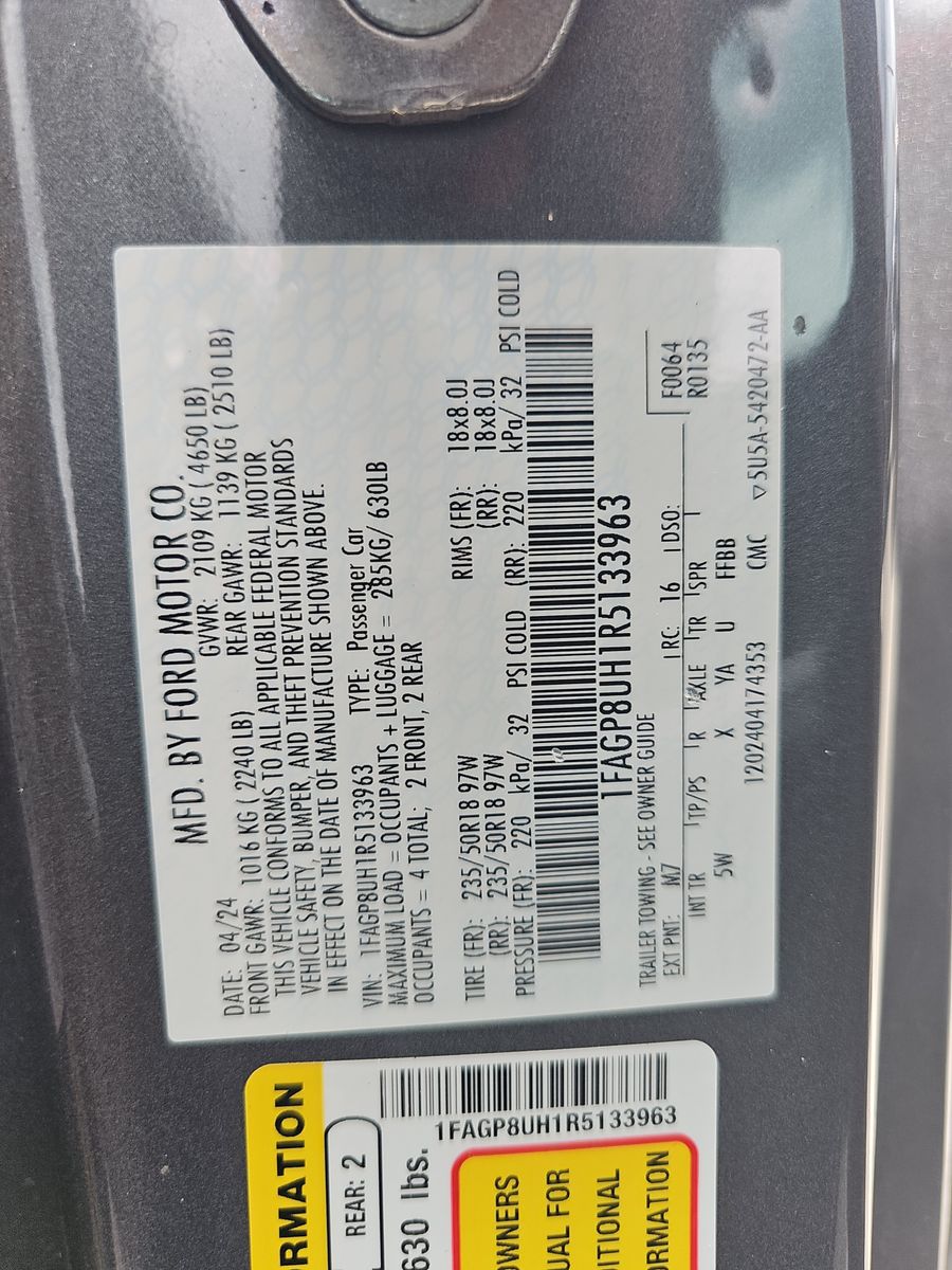 2024 Ford Mustang EcoBoost Premium RWD