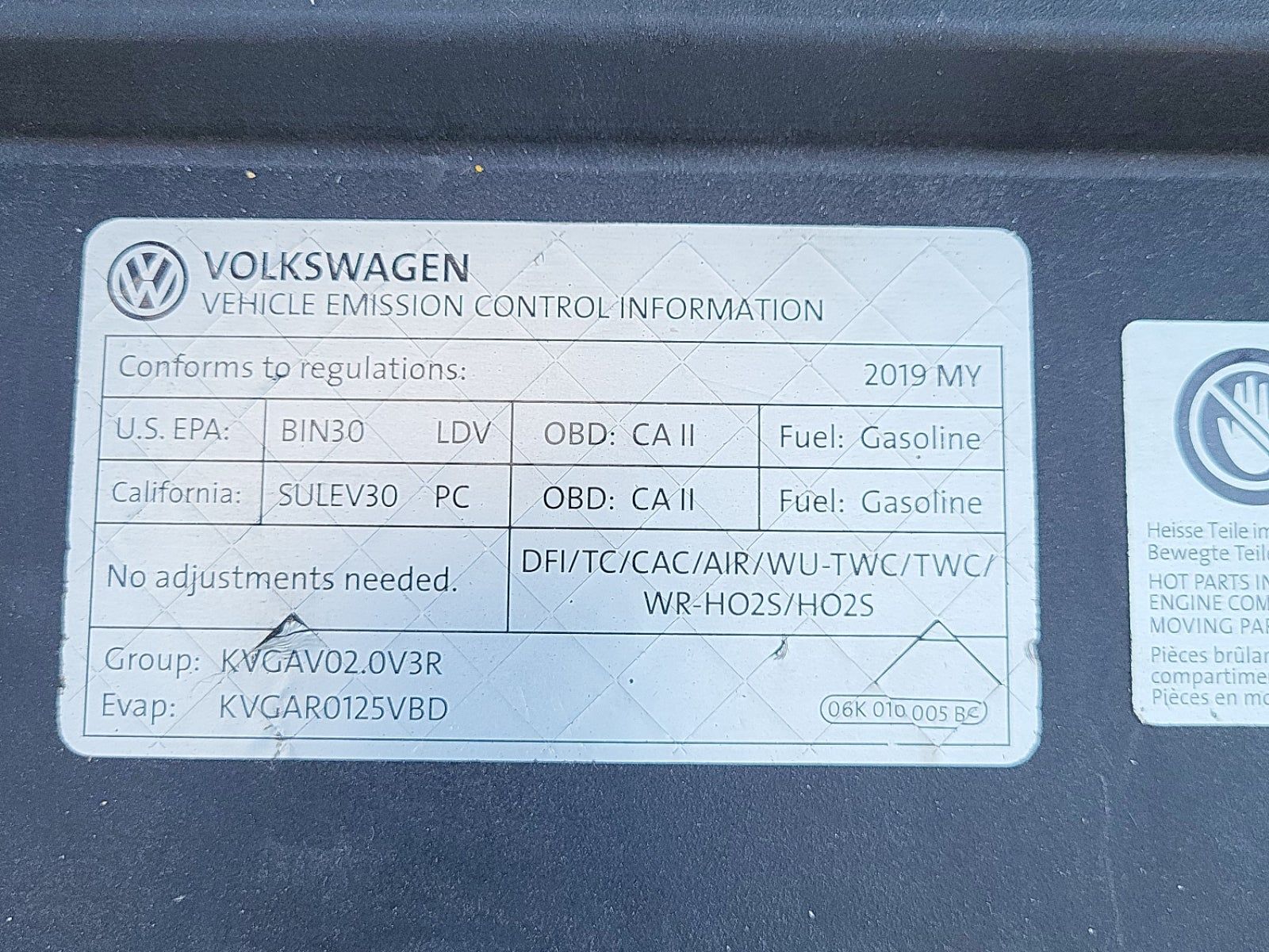 2019 Volkswagen Passat 2.0T Wolfsburg Edition FWD