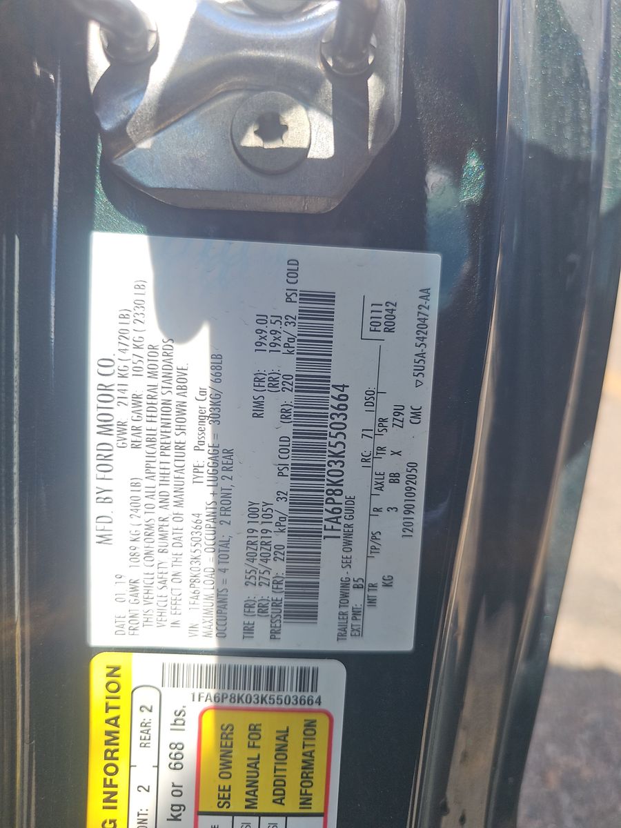 2019 Ford Mustang BULLITT RWD