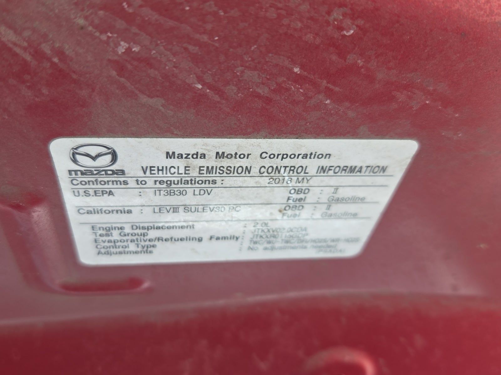 2018 MAZDA MAZDA3 Sport FWD