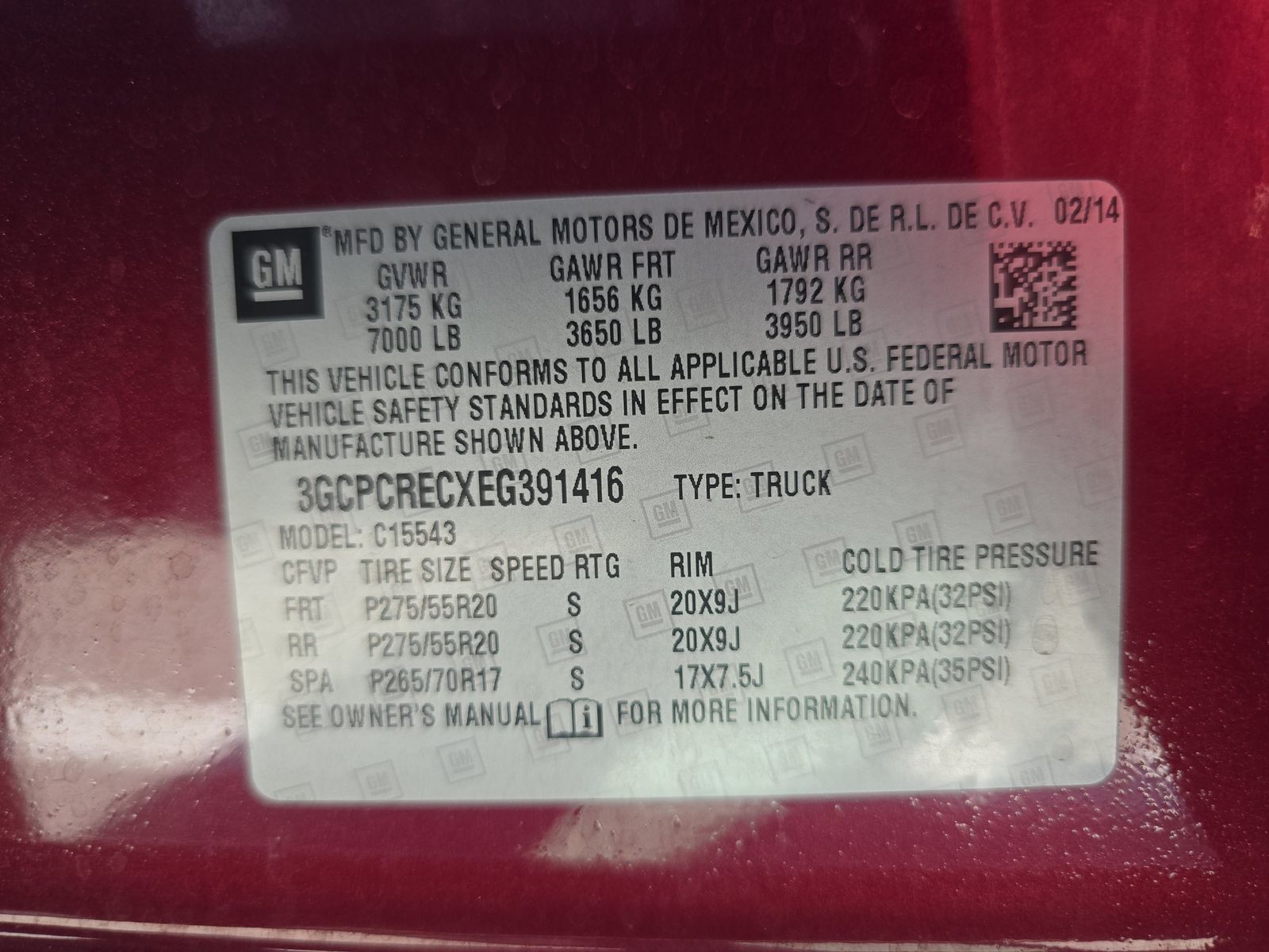 2014 Chevrolet Silverado 1500 LT RWD