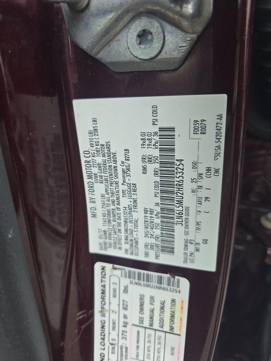 2017 Lincoln MKZ Hybrid Reserve FWD