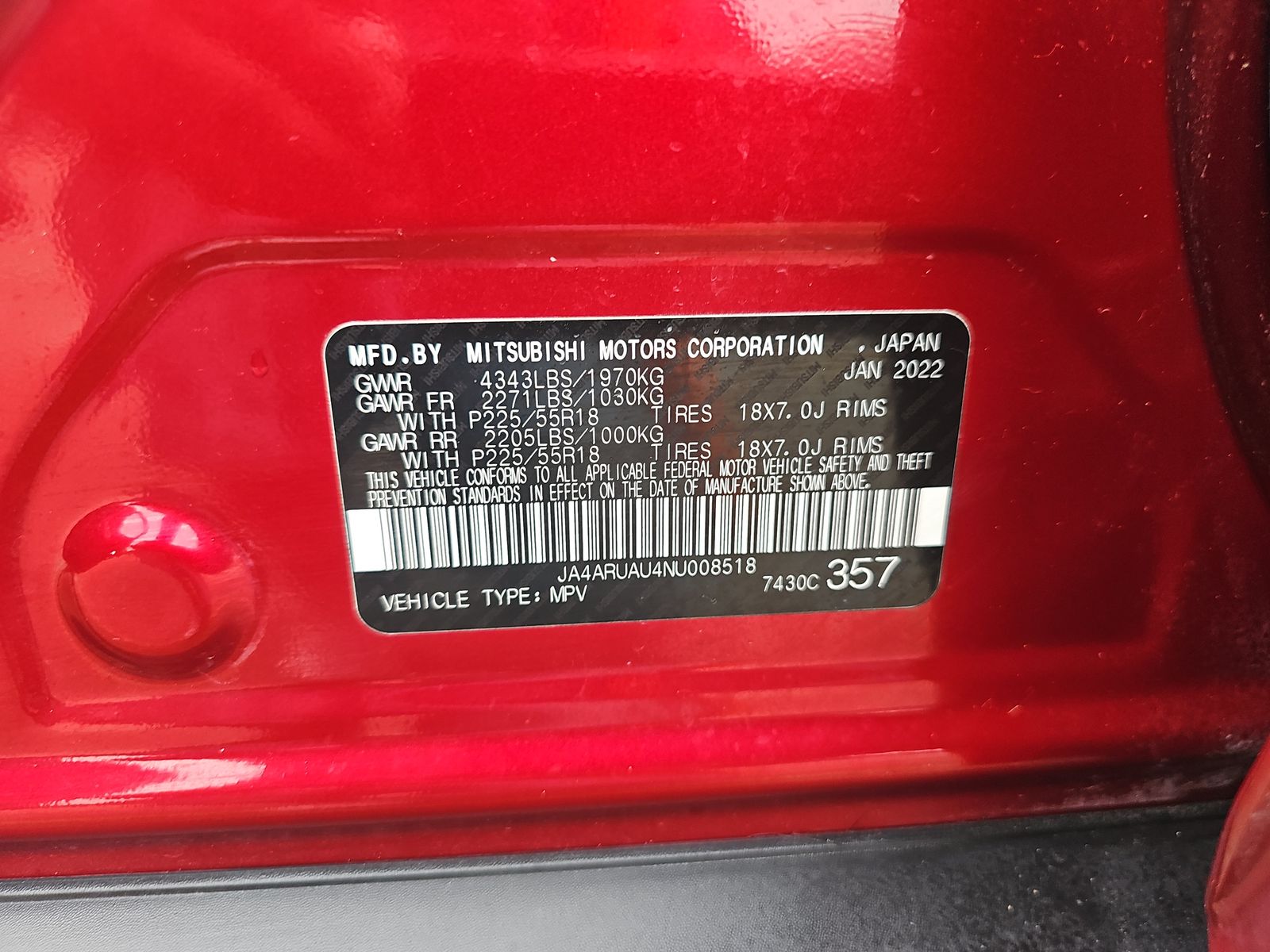 2022 Mitsubishi Outlander Sport 2.0 SE AWD