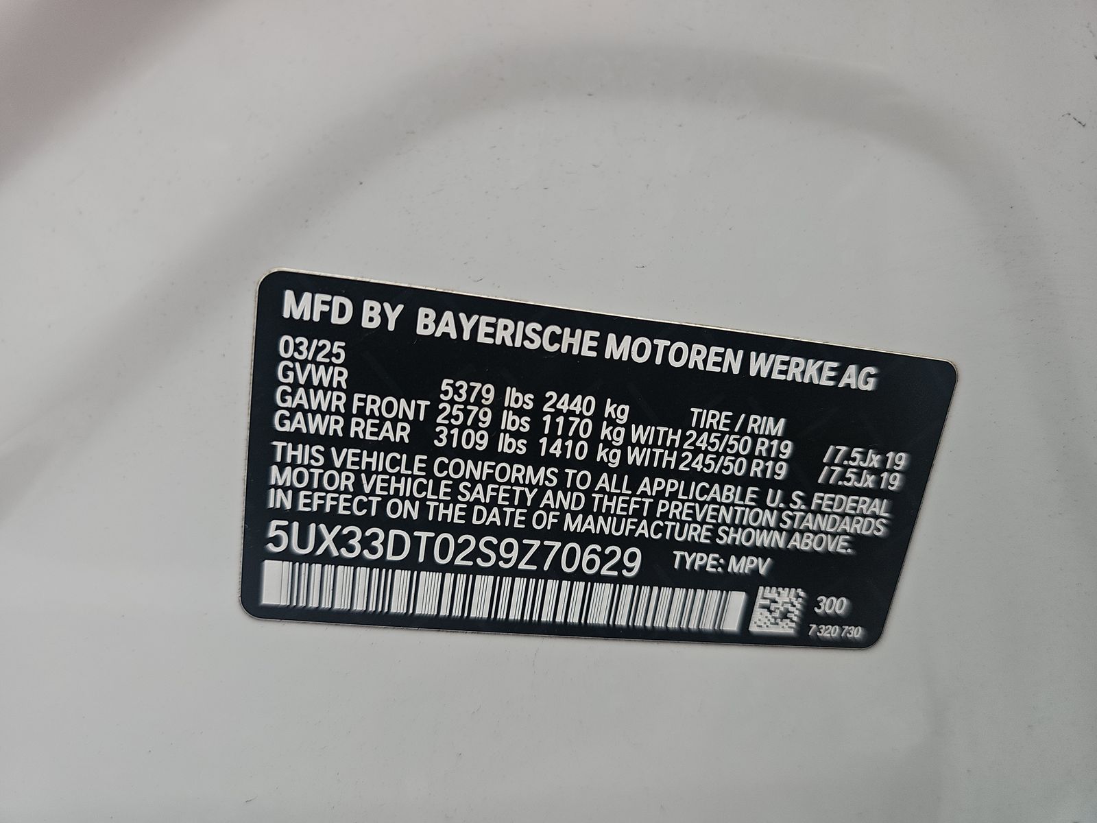 2025 BMW X4 xDrive30i AWD