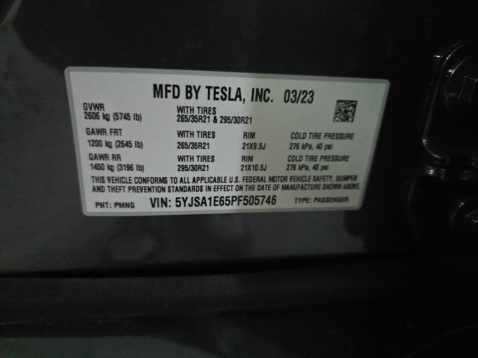 2023 Tesla Model S Plaid AWD