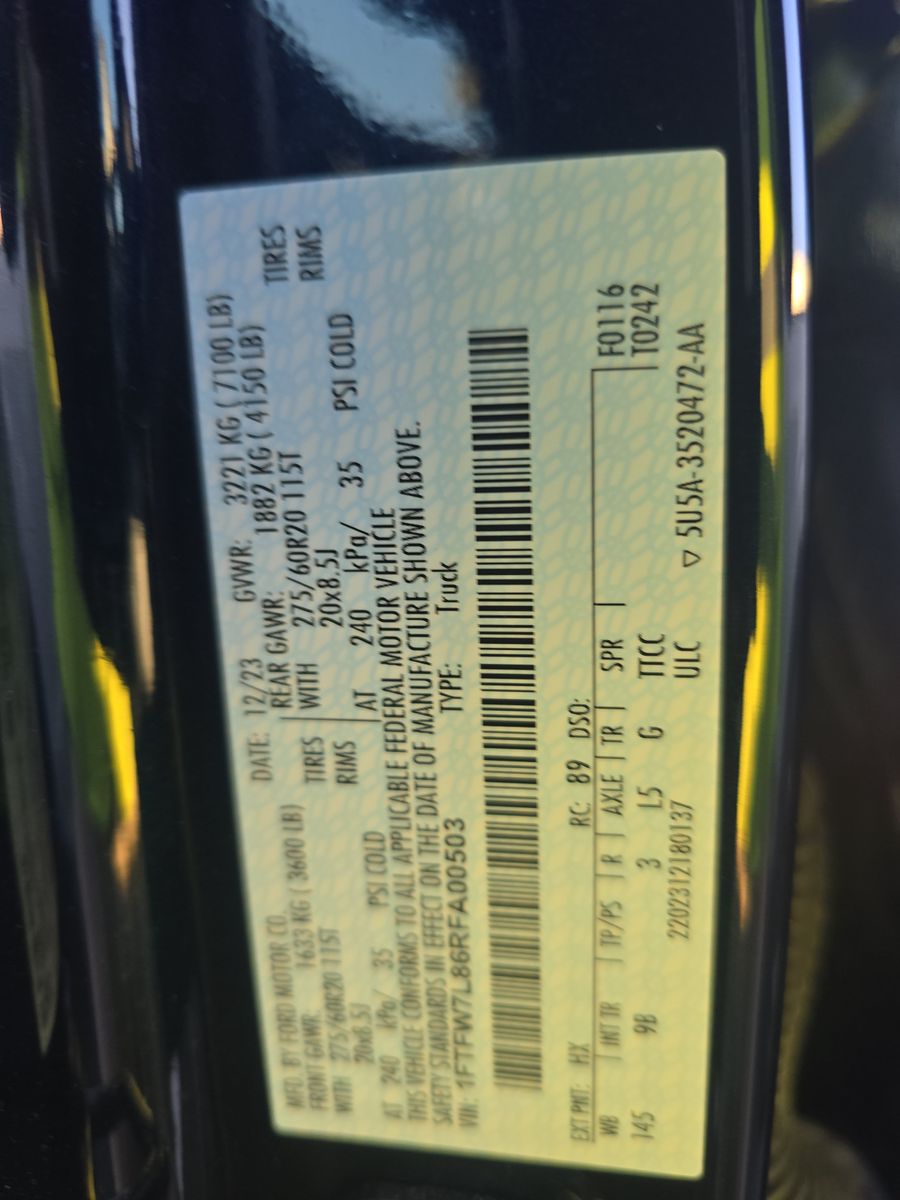 2024 Ford F-150 Platinum AWD