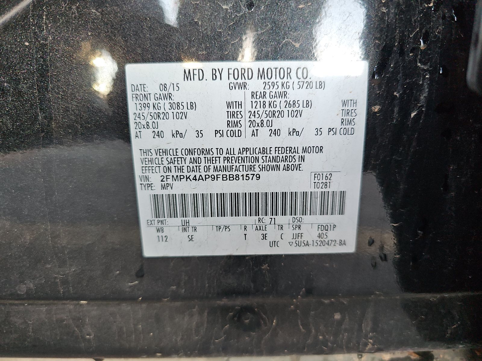 2015 Ford Edge Sport AWD