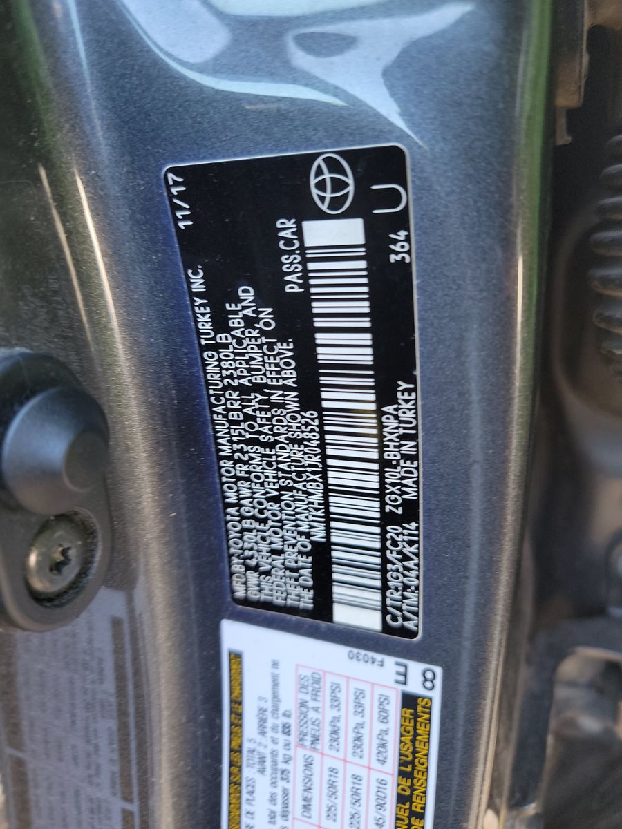 2018 Toyota C-HR XLE FWD