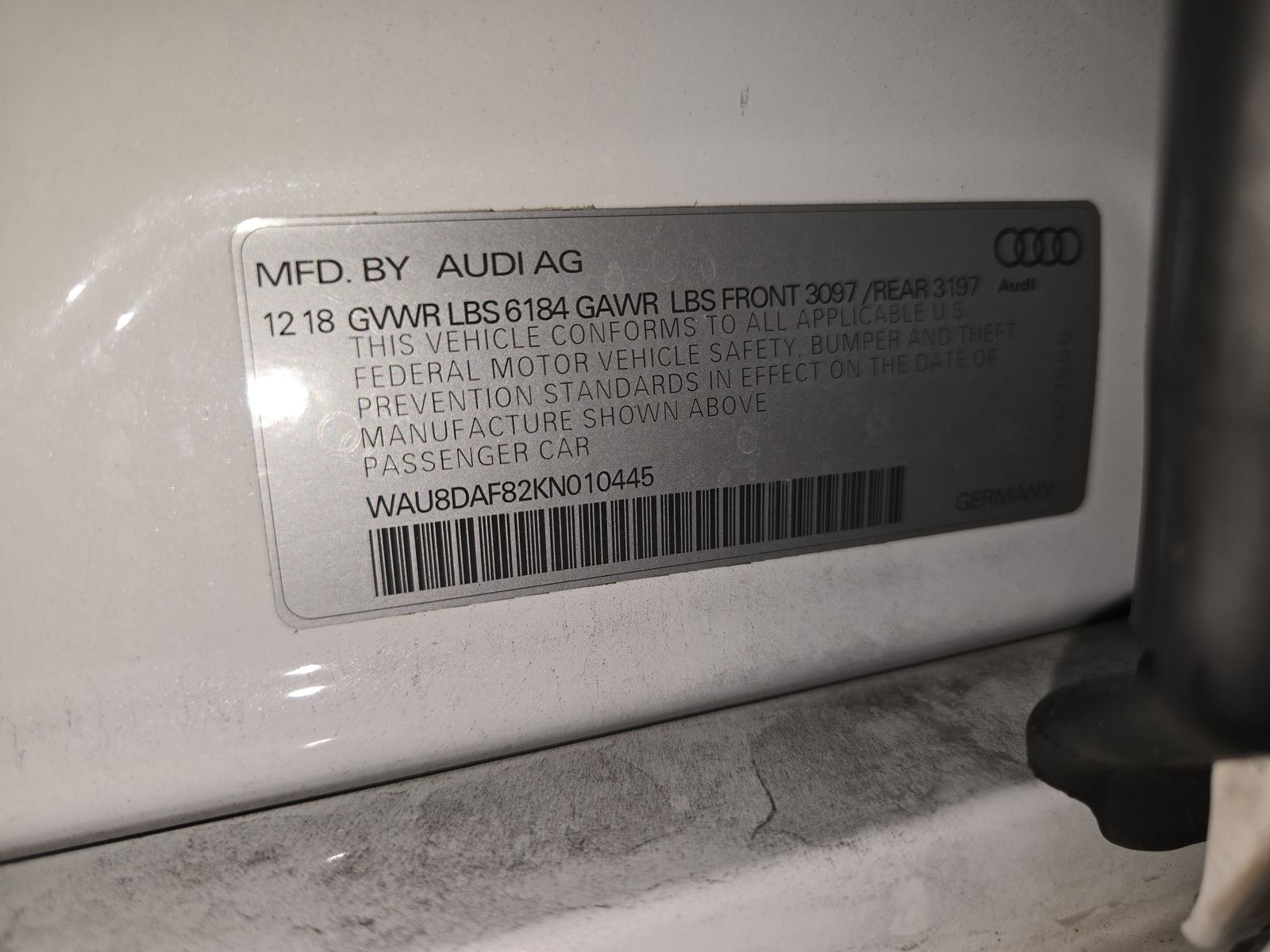 2019 Audi A8 L 3.0T AWD