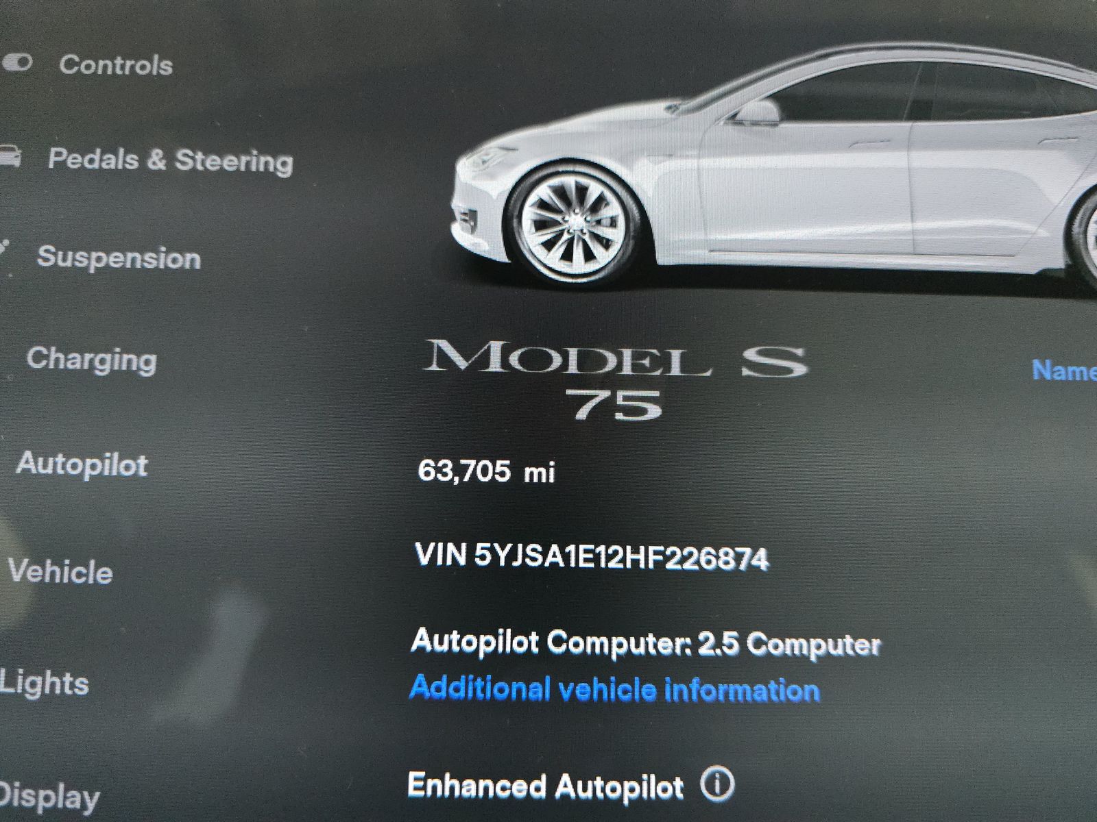 2017 Tesla Model S 75 RWD