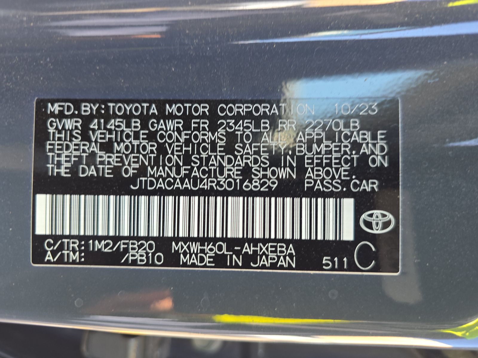 2024 Toyota Prius LE FWD