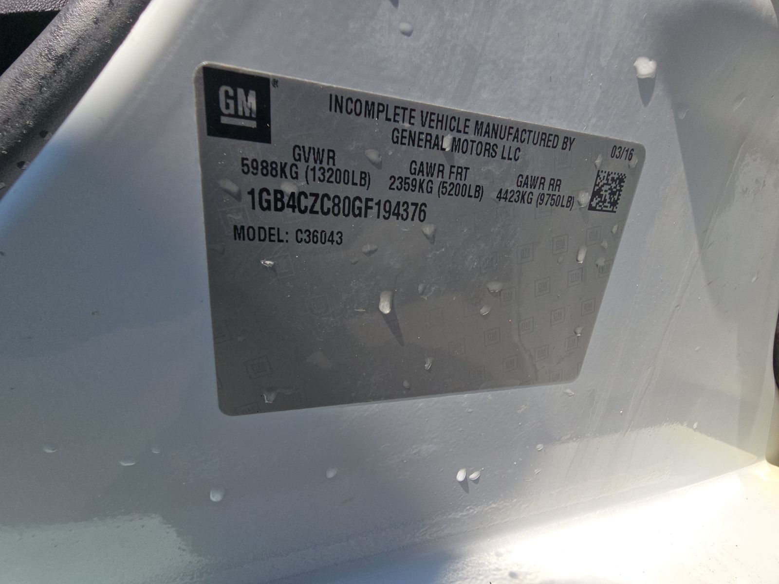 2016 Chevrolet Silverado 3500HD LT RWD