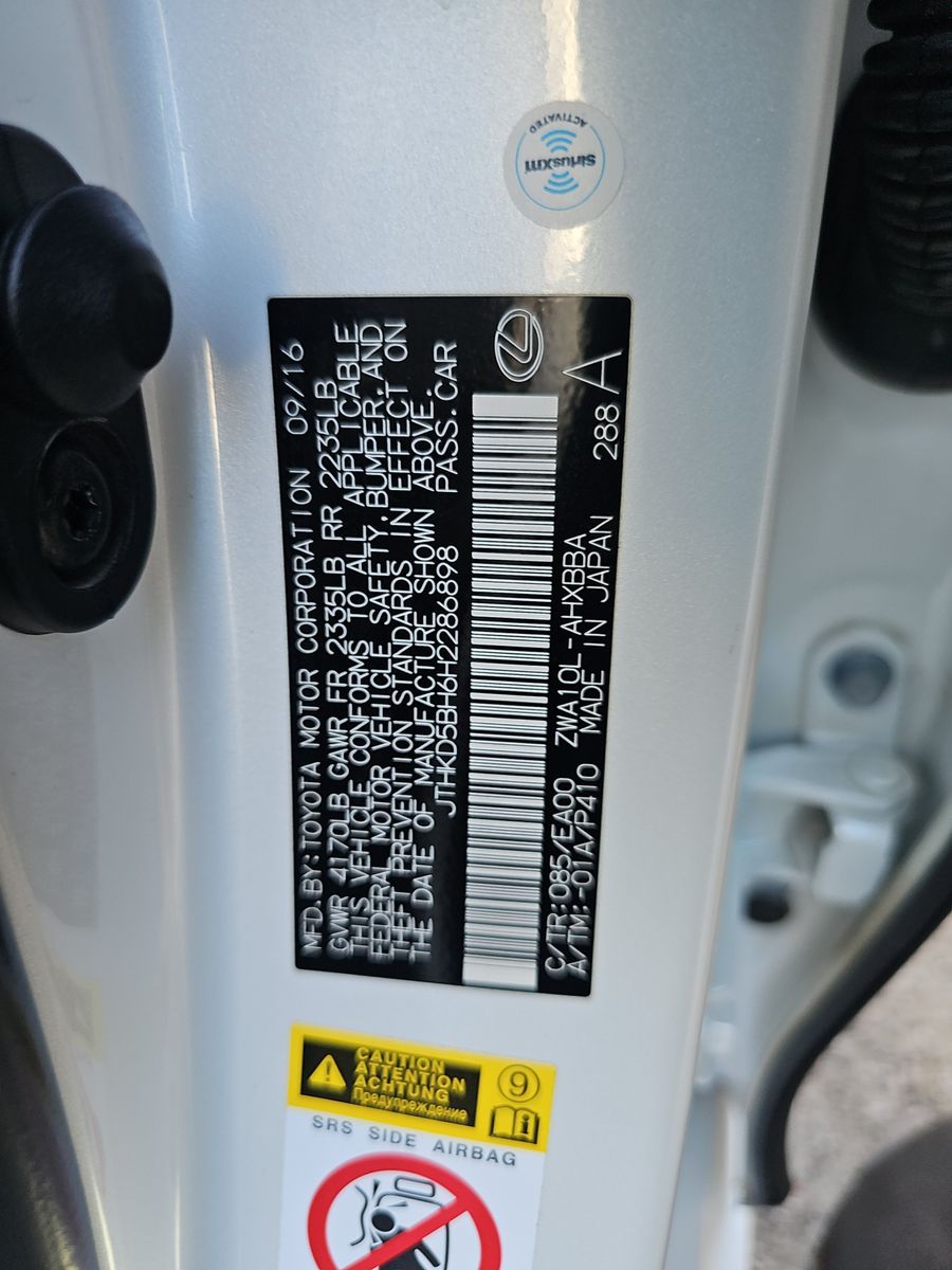 2017 Lexus CT CT 200h FWD